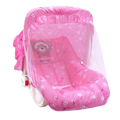 1st Step 5 in 1 Carrycot with Anti-Mosquito Mesh-Pink (MPKFL)