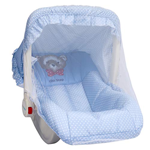 1st Step 5 in 1 Carrycot with Anti-Mosquito Mesh-Blue (MBLPD)