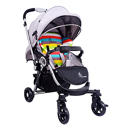 R for Rabbit Premium Chocolate Ride Stylish Baby Stroller and Pram for Baby, Kids, Infants, Newborn, Boys & Girls of 0 to 3 Years (Rainbow)