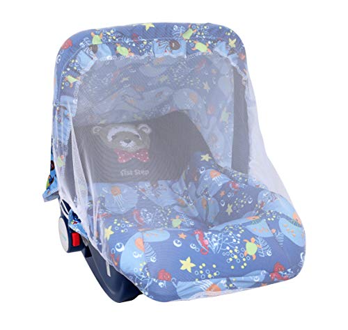1st Step 5 in 1 Carrycot with Anti-Mosquito Mesh-Blue (MBLSA)