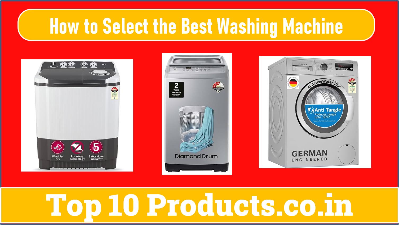 How to Choose the Best Washing Machine