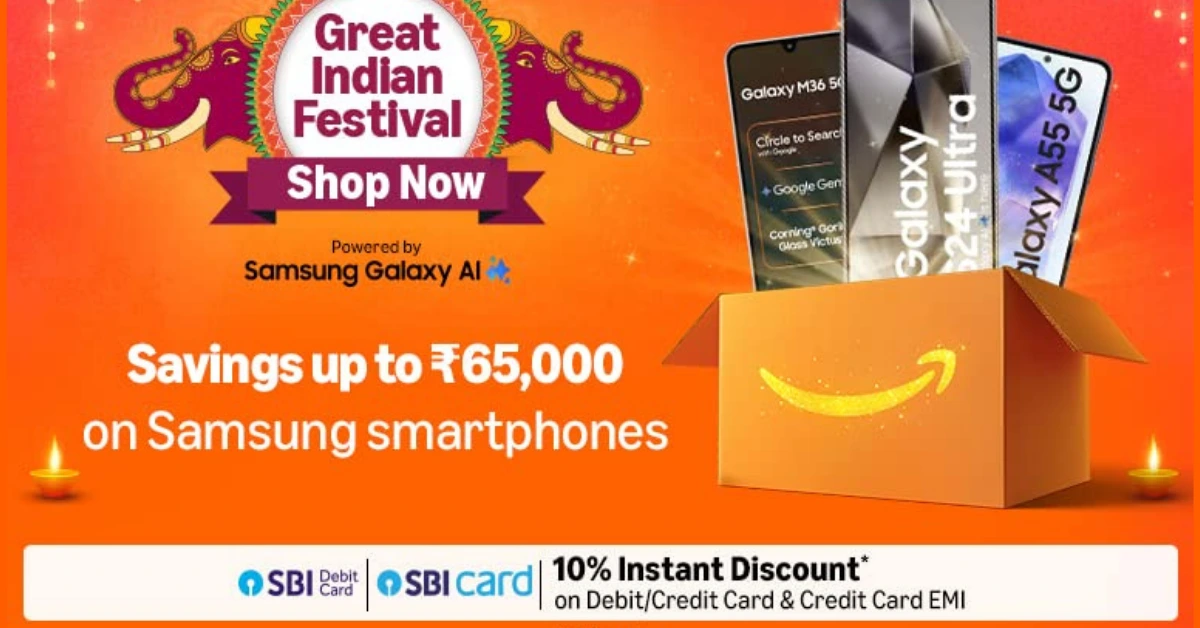 Amazon Great Indian Festival 2025: Samsung Galaxy S25 Ultra, Z Fold7 और बजट Galaxy M सीरीज़ पर धांसू ऑफर
